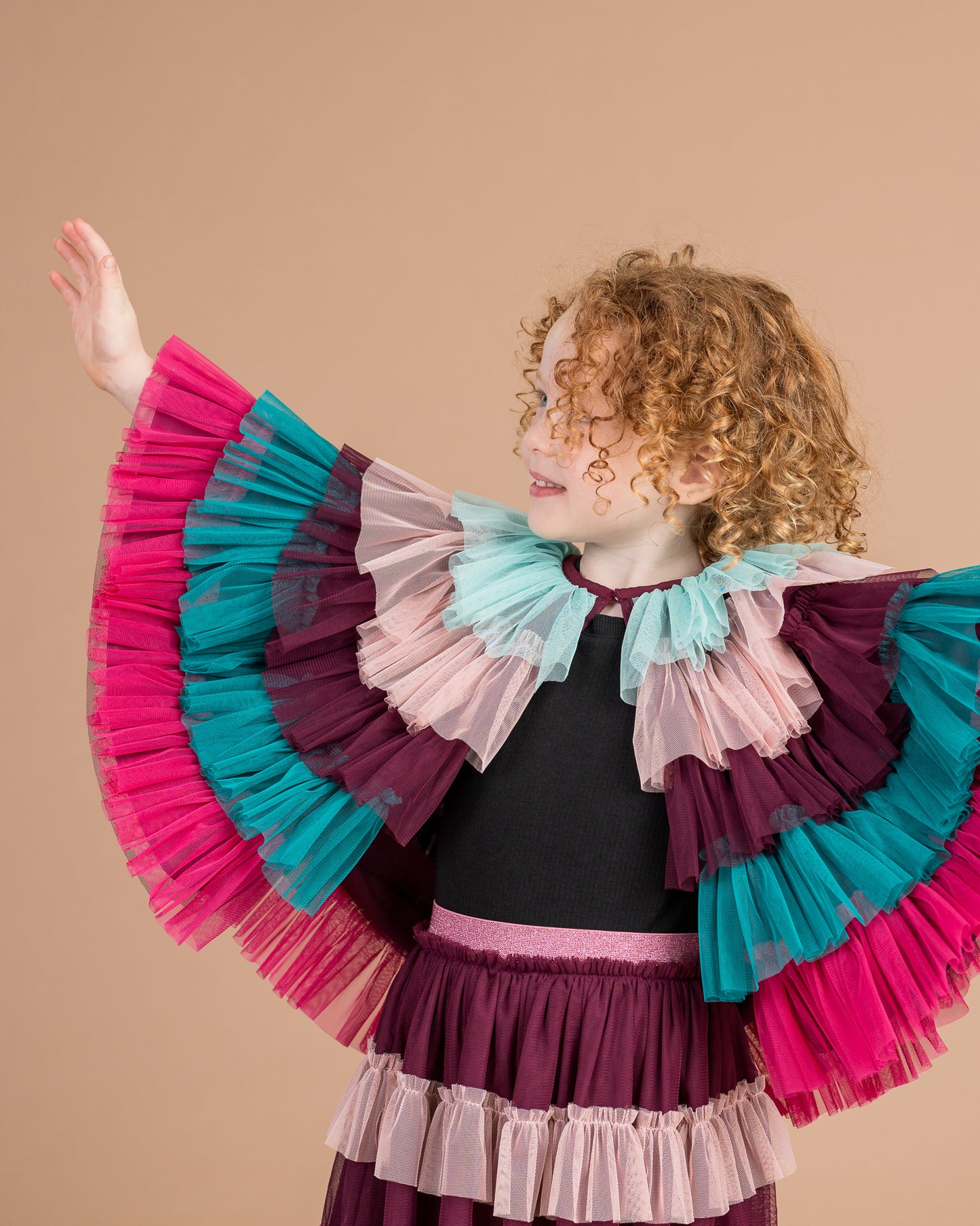Ezra Ruffle Capelet