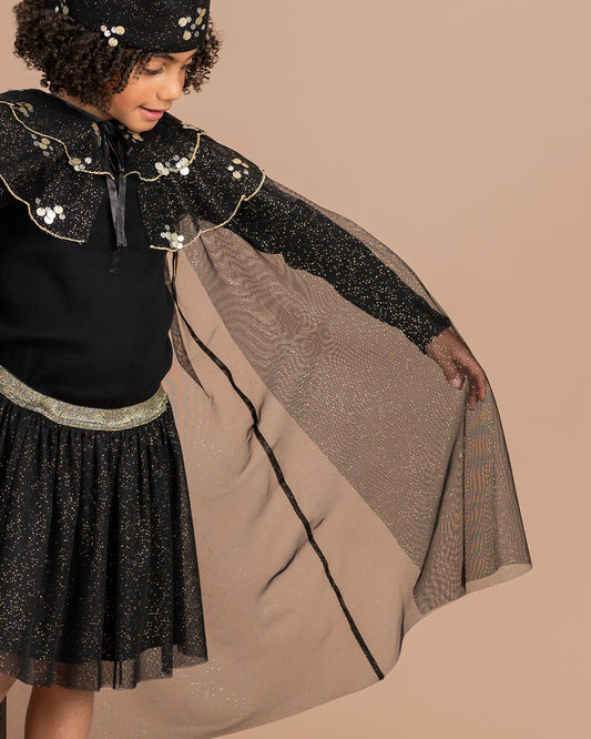 Luna Frill Neck Cape